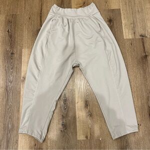 Prana Women’s Harem Pants Stretch Medium Beige Comfy Lounge Cozy Baggy